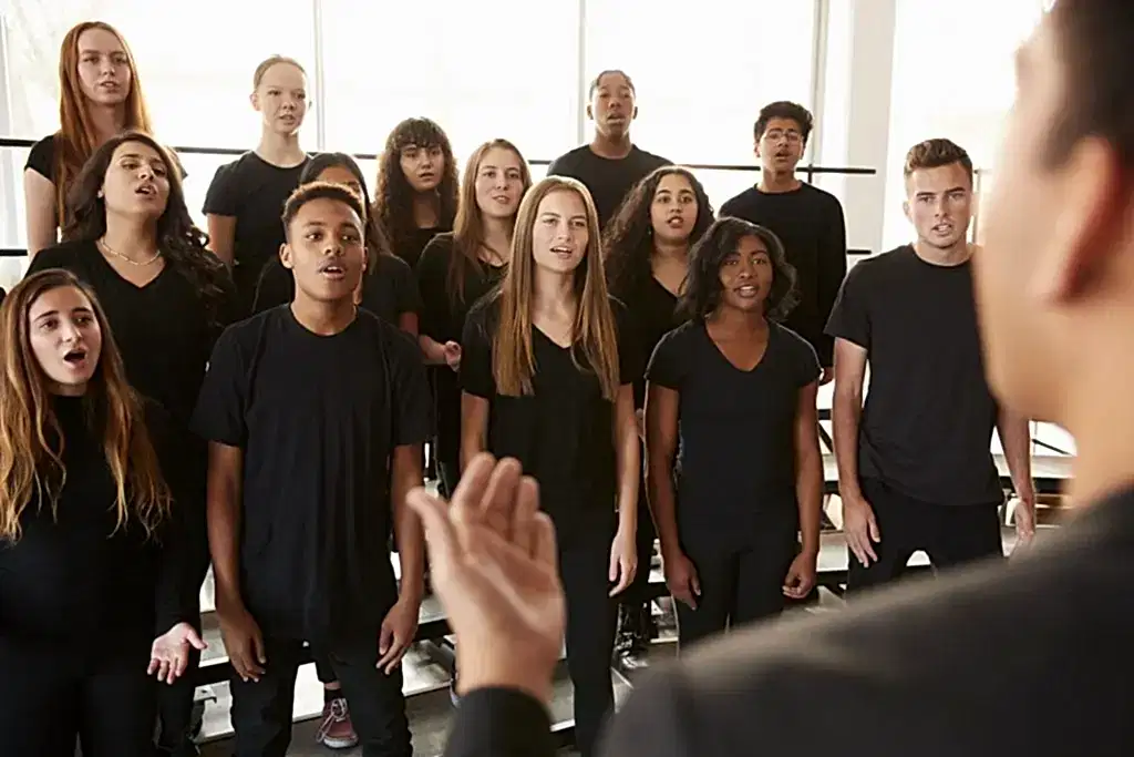 singers warming up