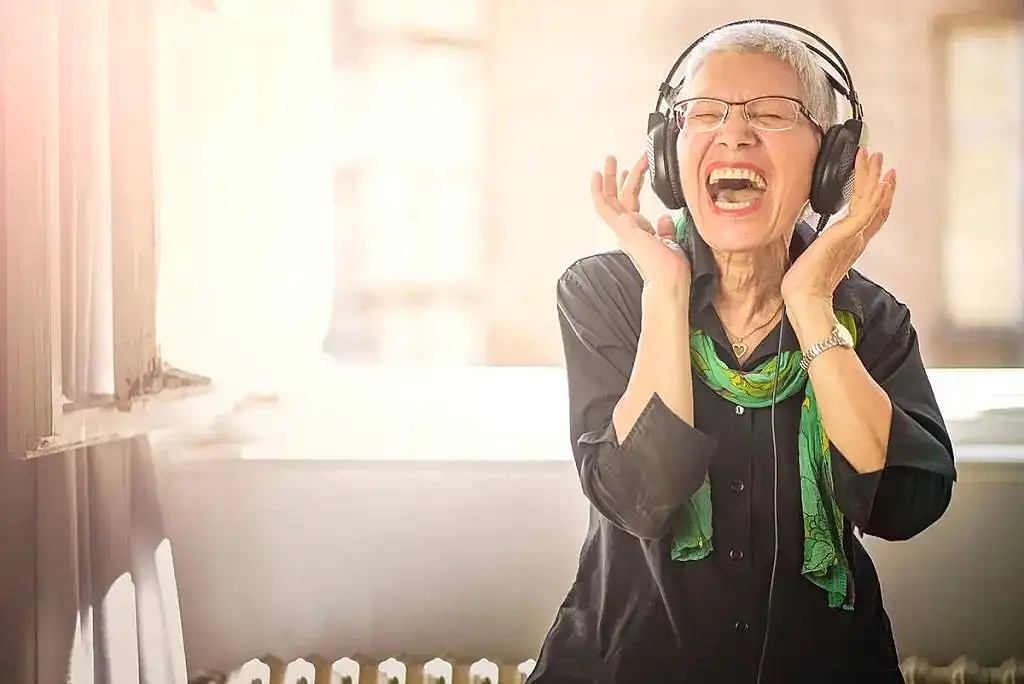 woman singing