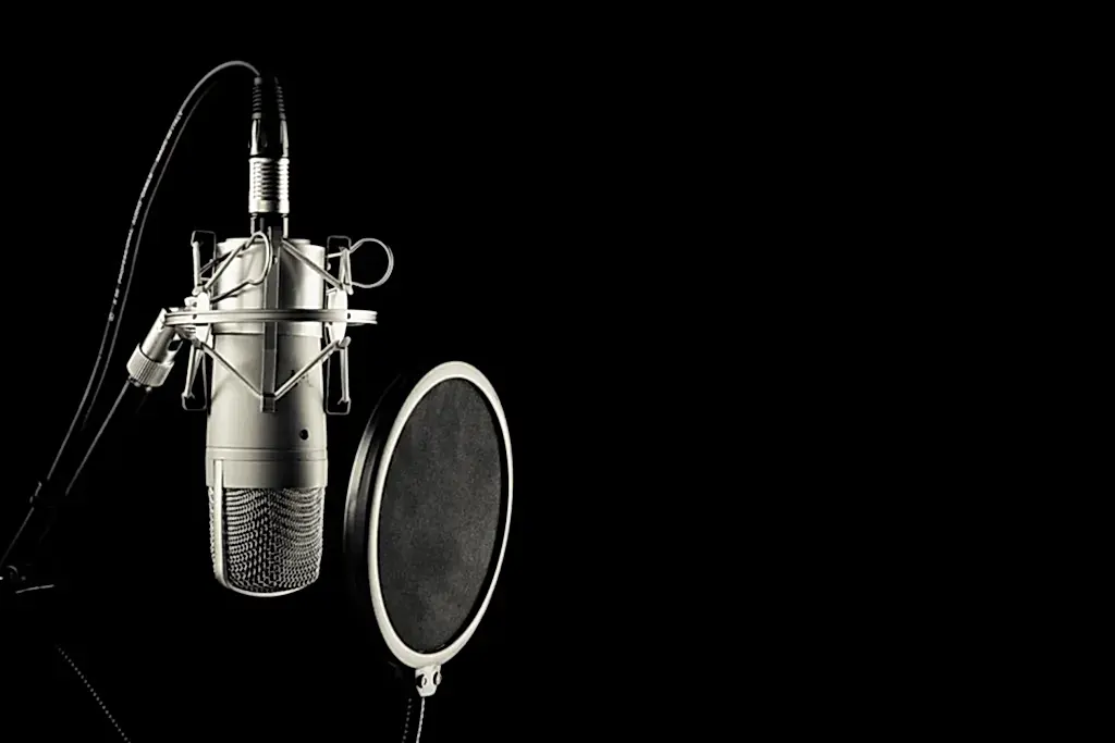 mic with pop filter